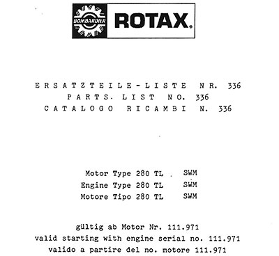Rotax 280 Engine